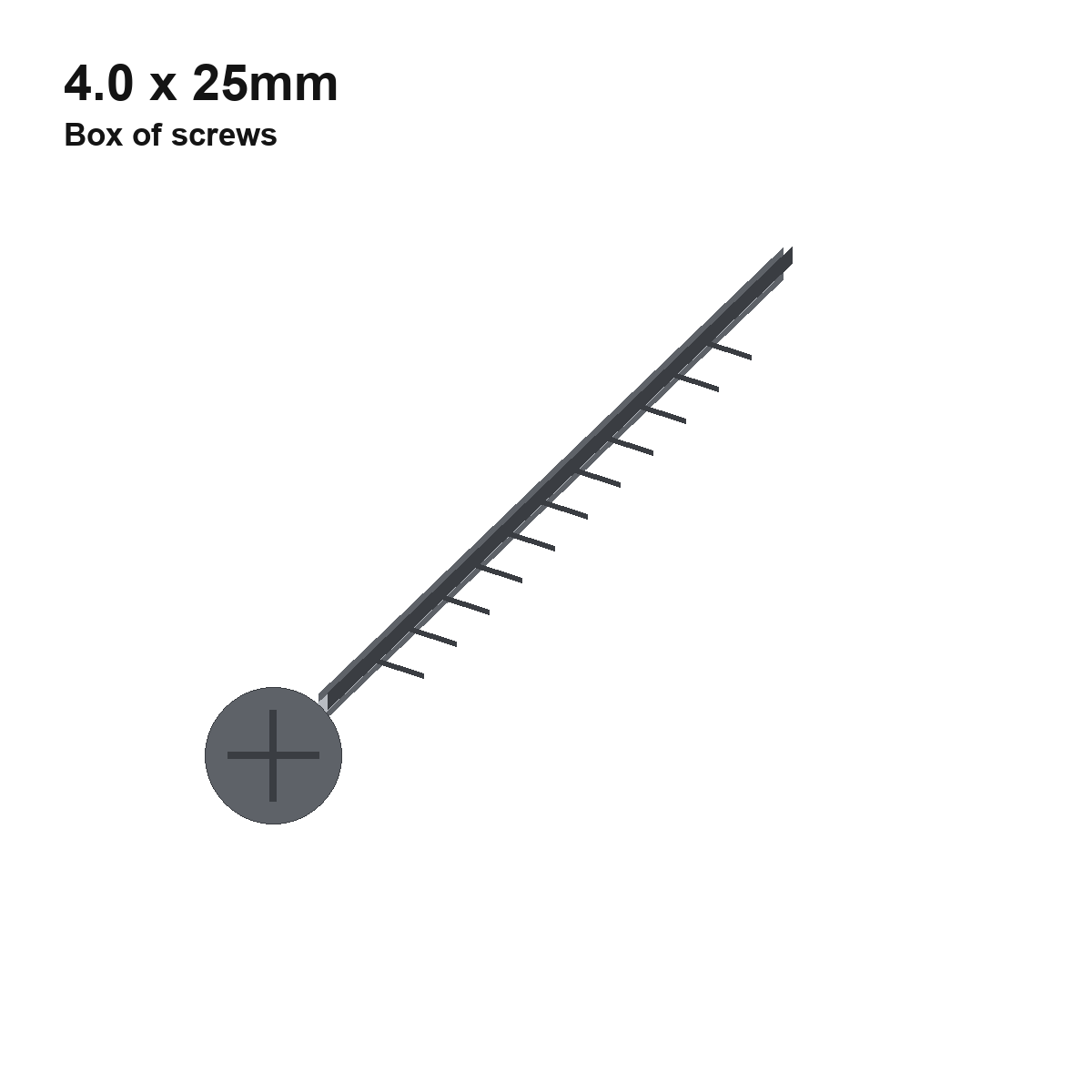 4.0 x 25mm Premium Wood Screw (Qty 200)