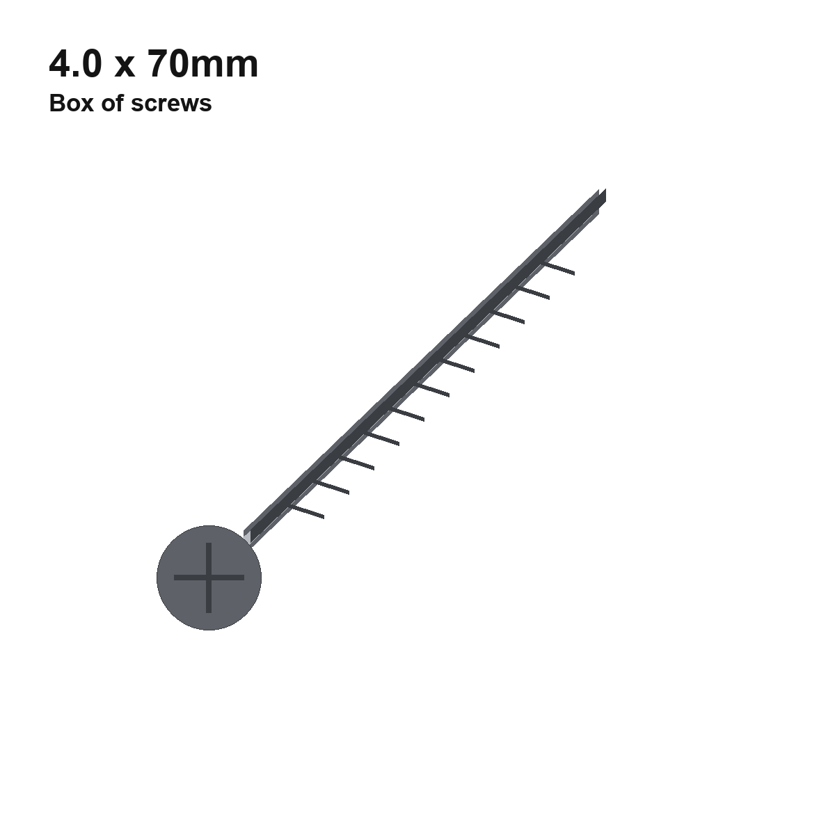 4.0 x 70mm Premium Wood Screw (Qty 200)